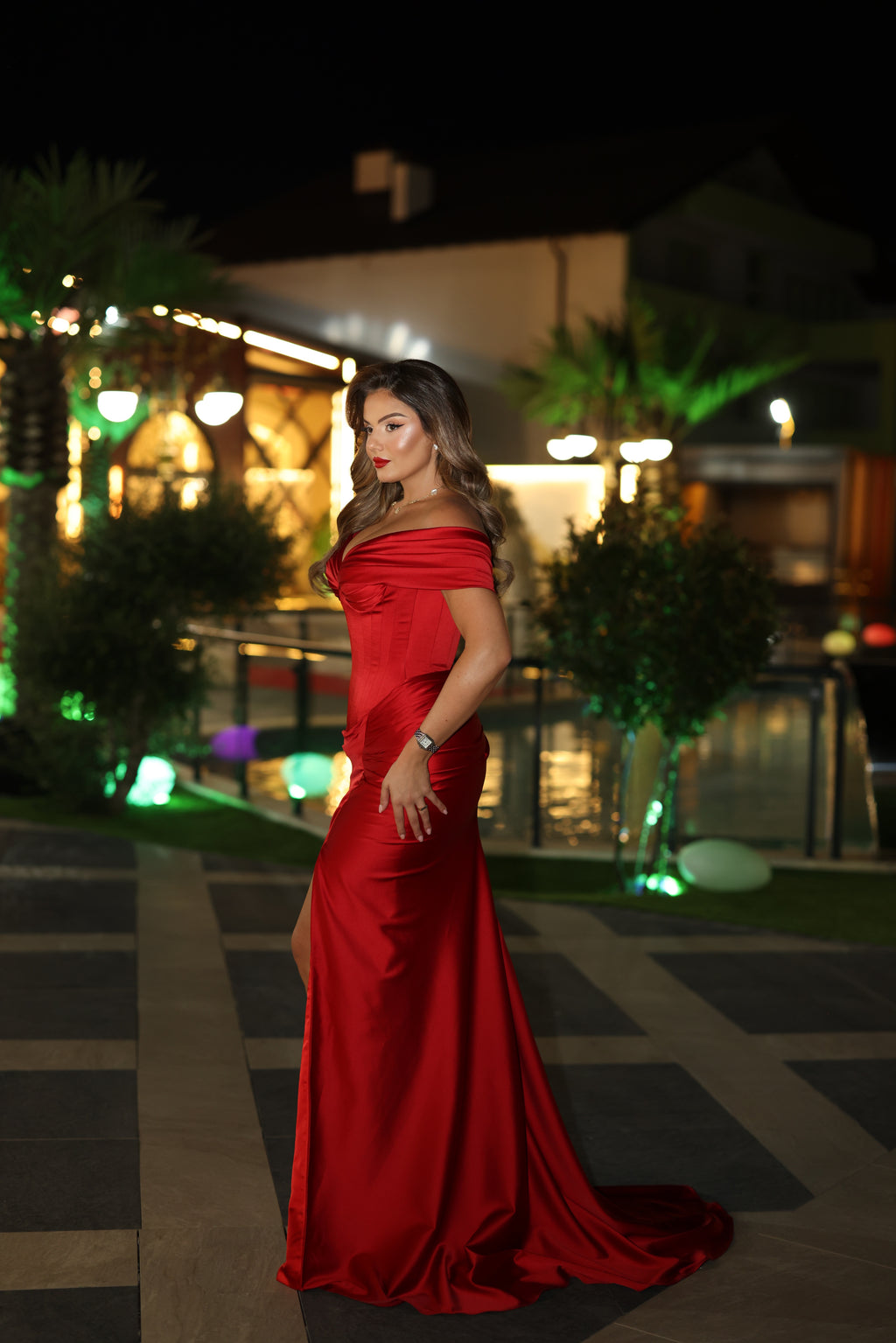 Alesia - Off shoulder gown