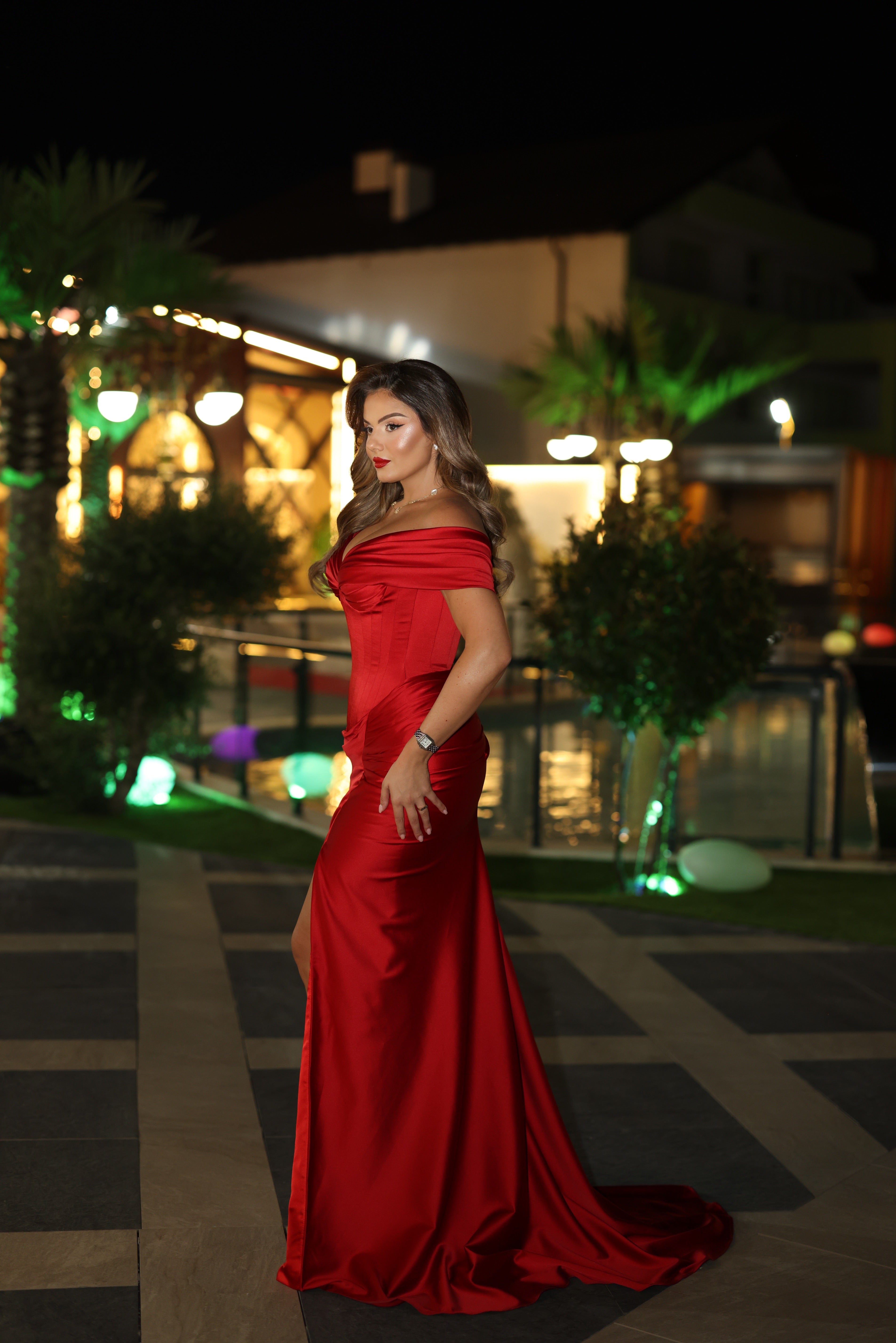 Alesia - Off shoulder gown