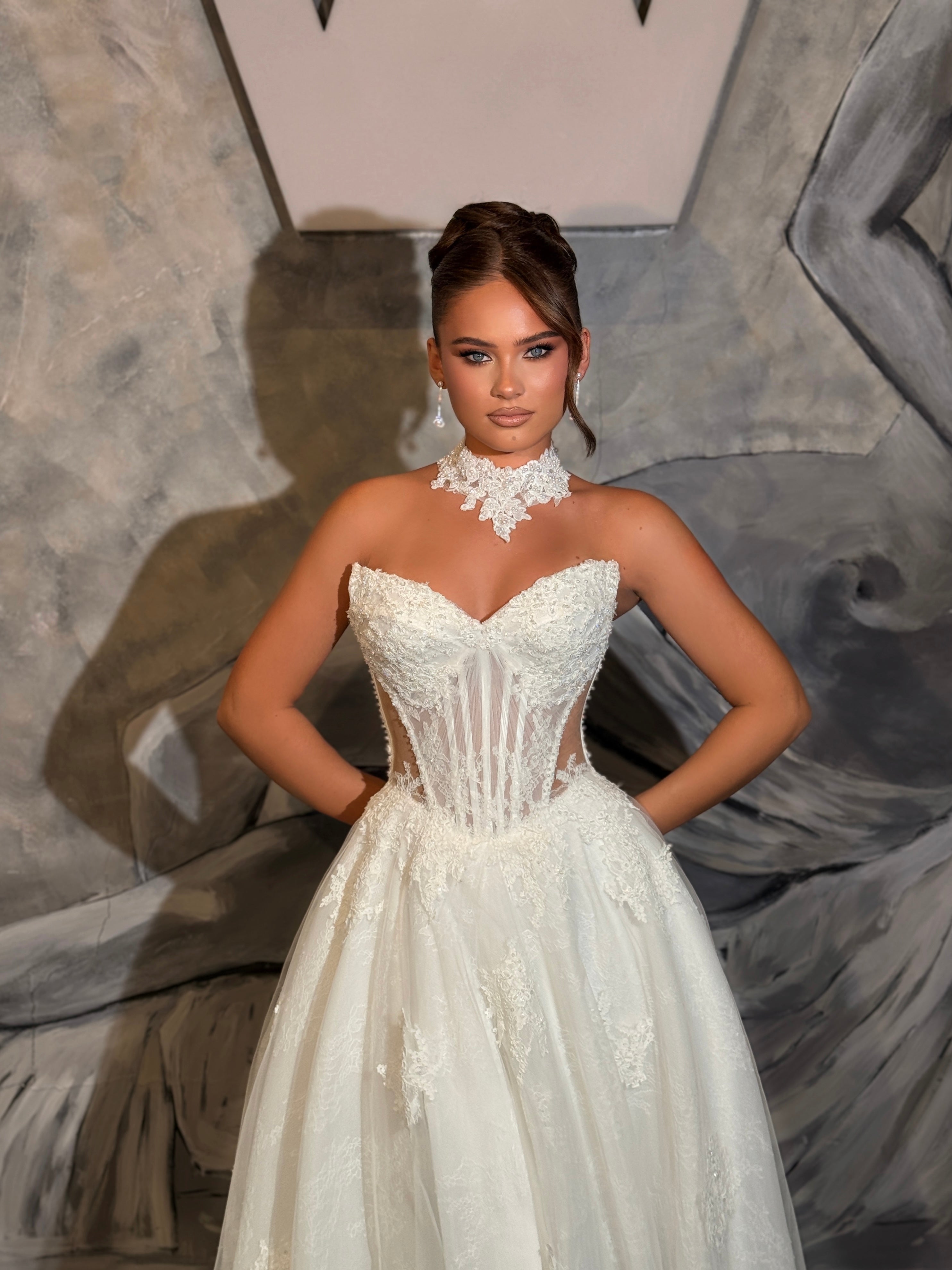 Sabina - Lace boned bridal gown