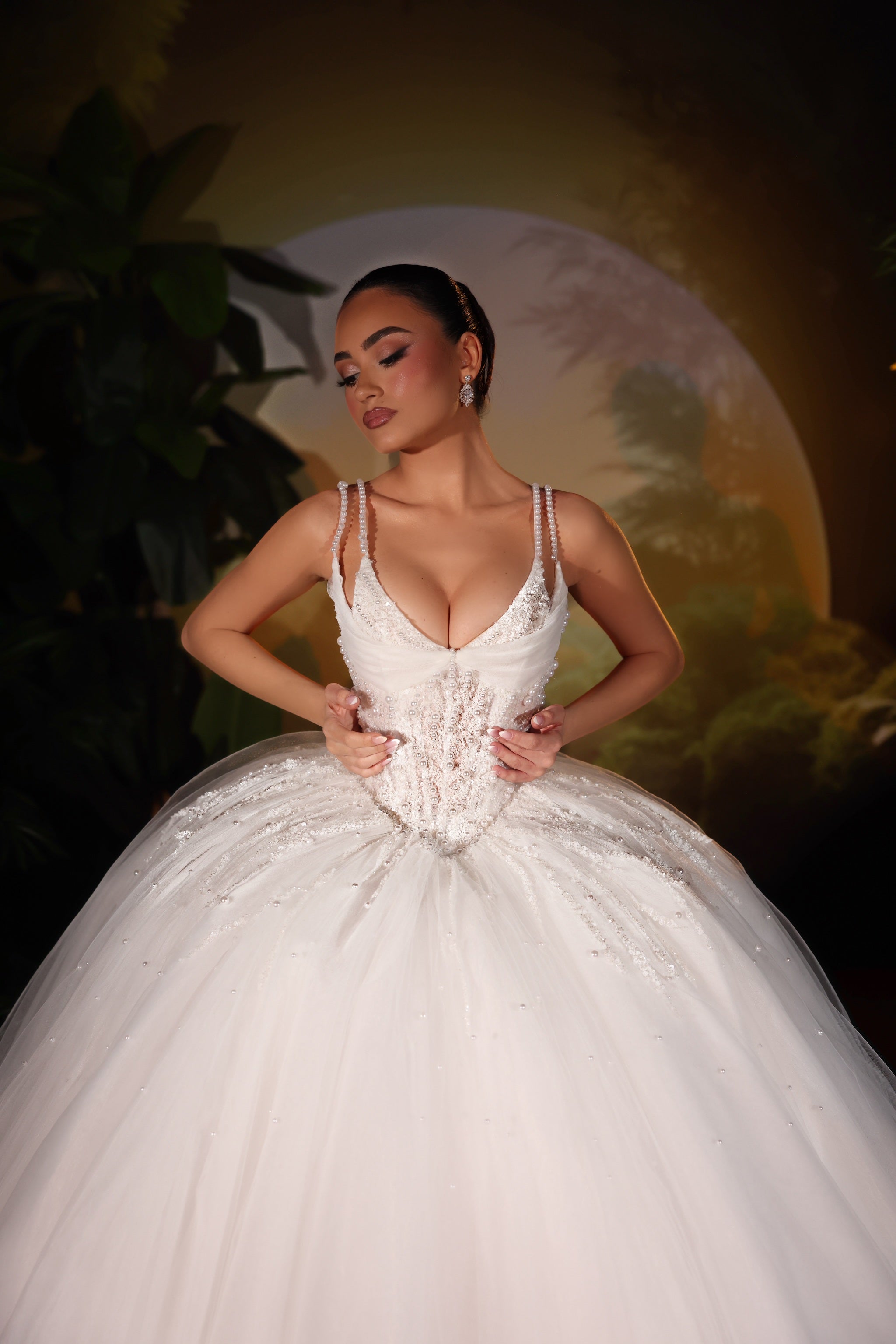 Lariána - Pearl Tulle Ballgown