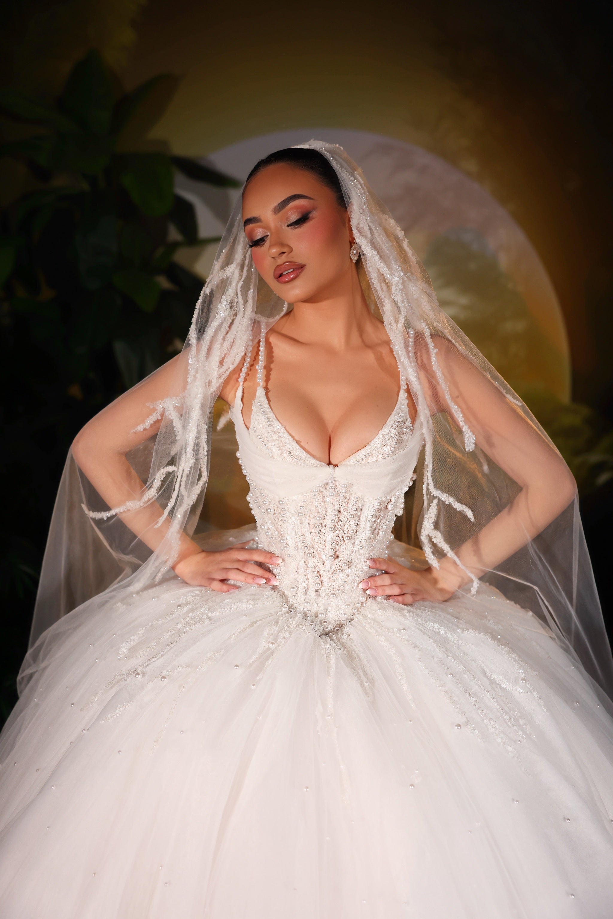 Lariána - Pearl Tulle Ballgown