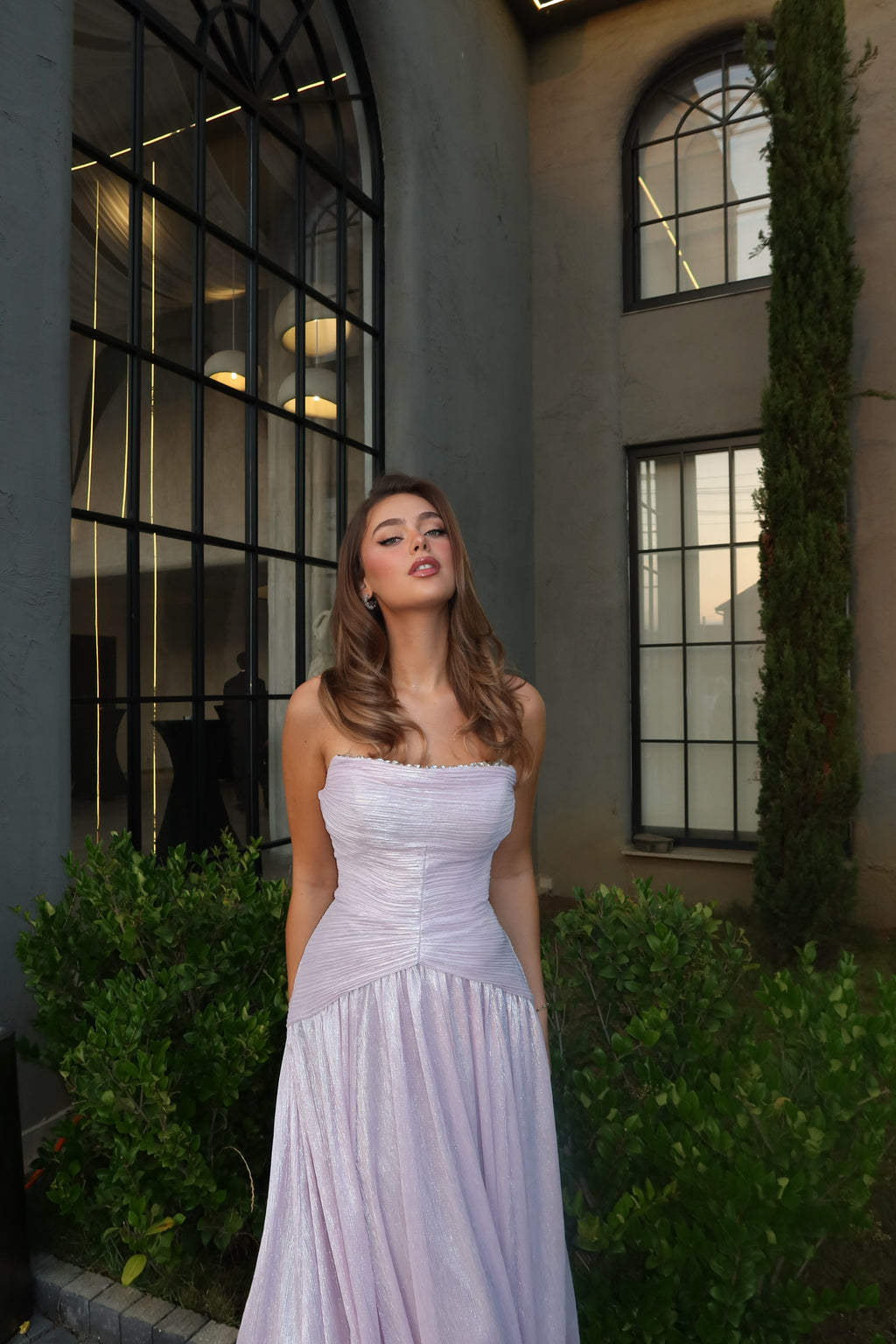 Amaia - Strapless Draped Gown