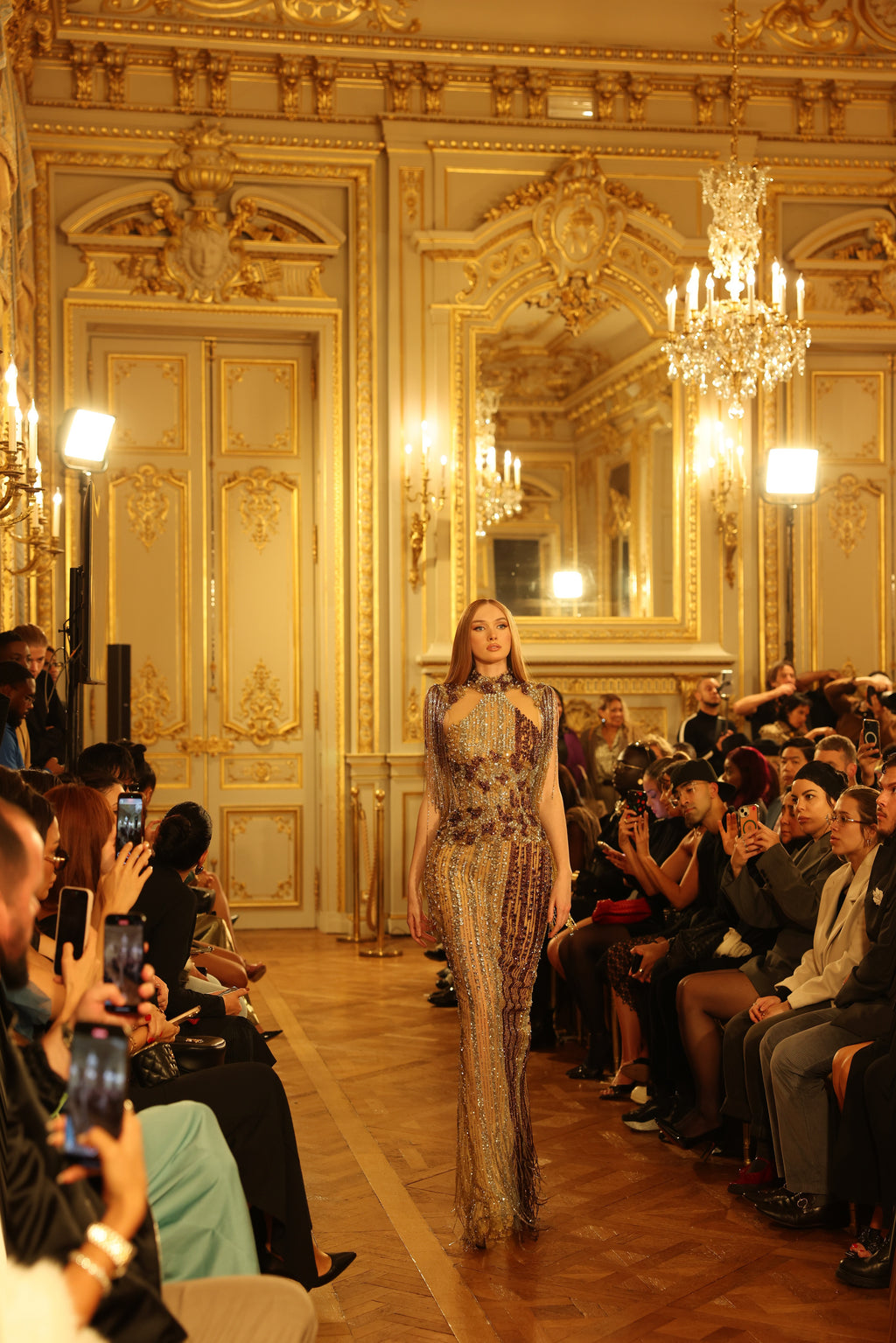 Melda - Multicolor Crystal Gown