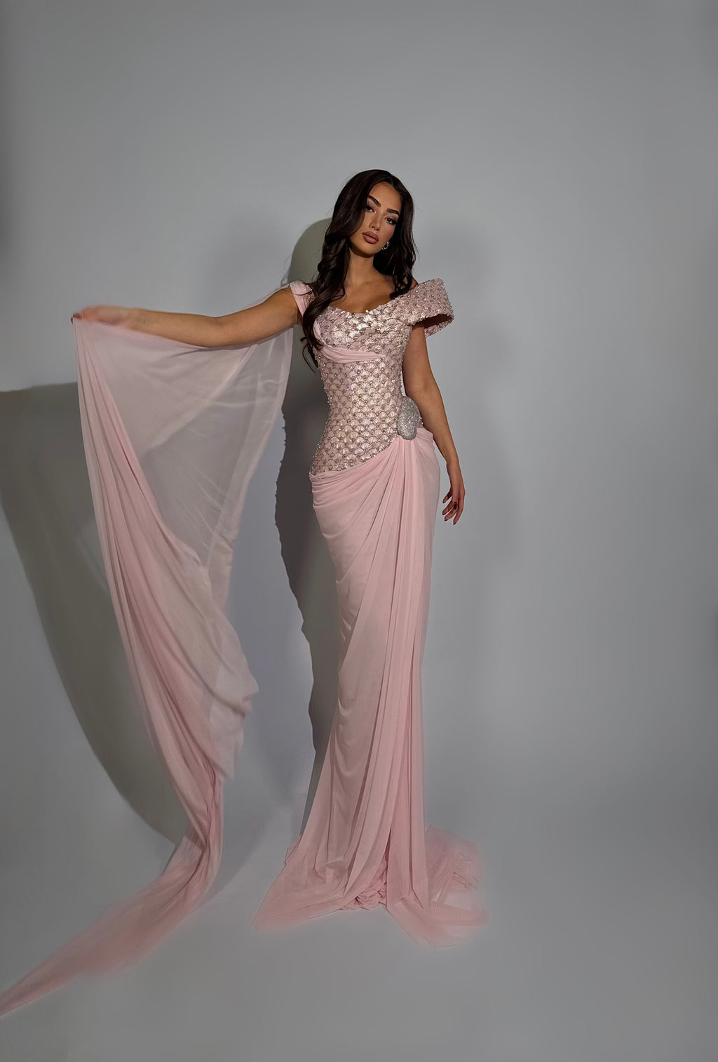 Azra - Draped Corset Gown
