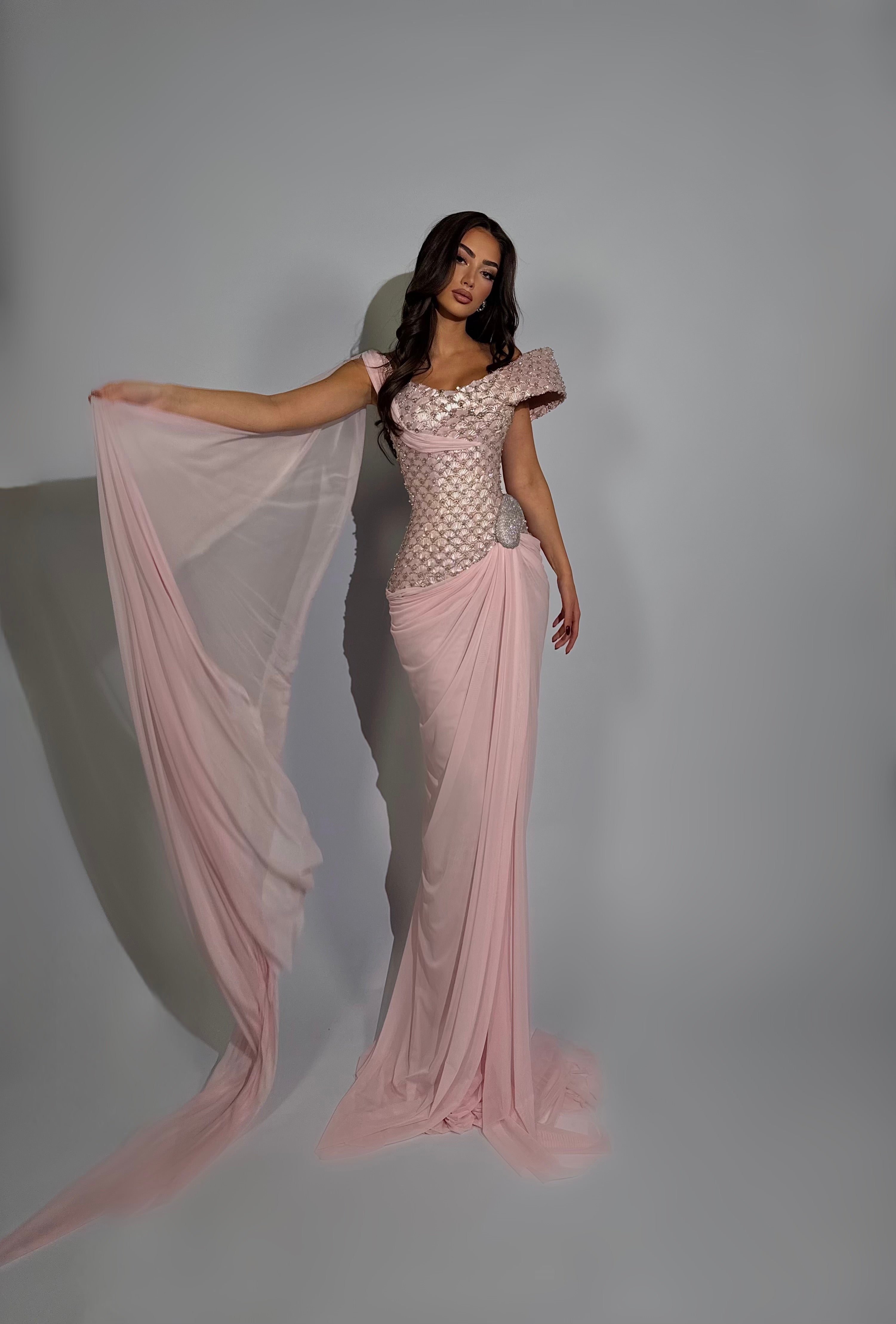 Azra - Draped Corset Gown