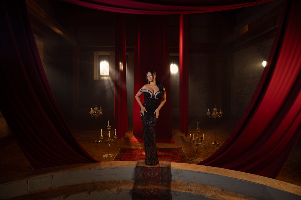 Aylina - Crystal Embellished Gown