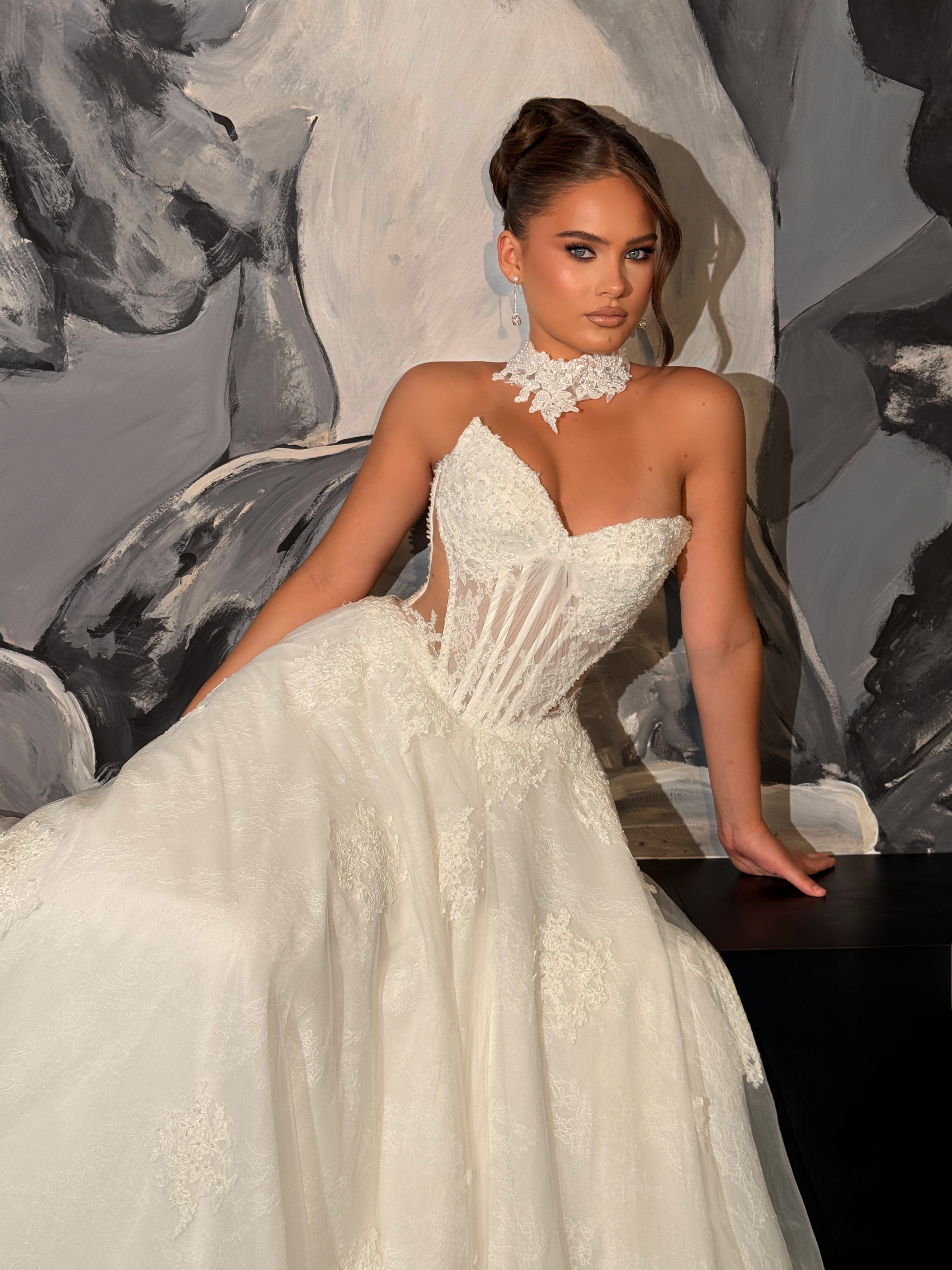 Sabina - Lace boned bridal gown