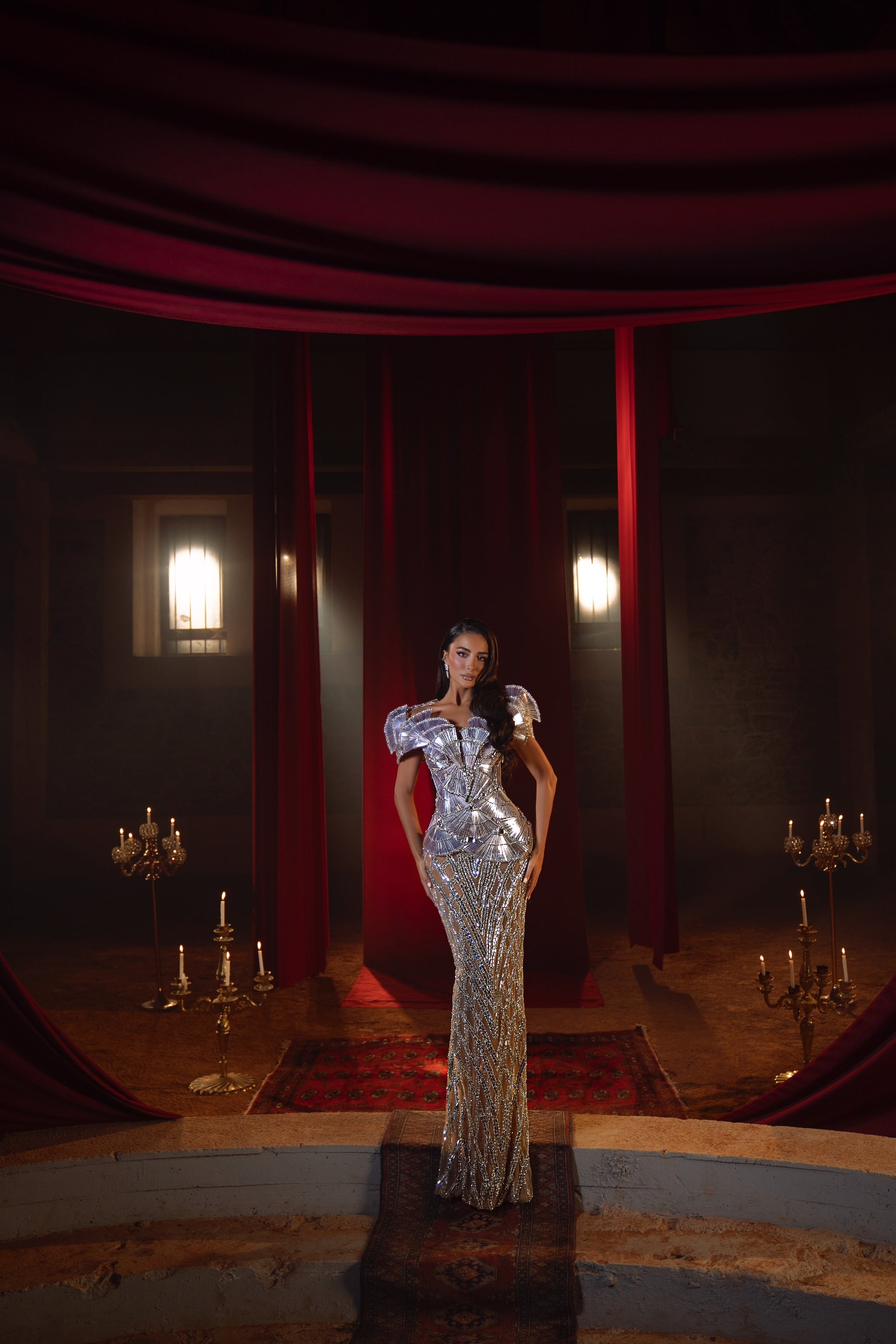 Etta - Metallic Embellished Dress