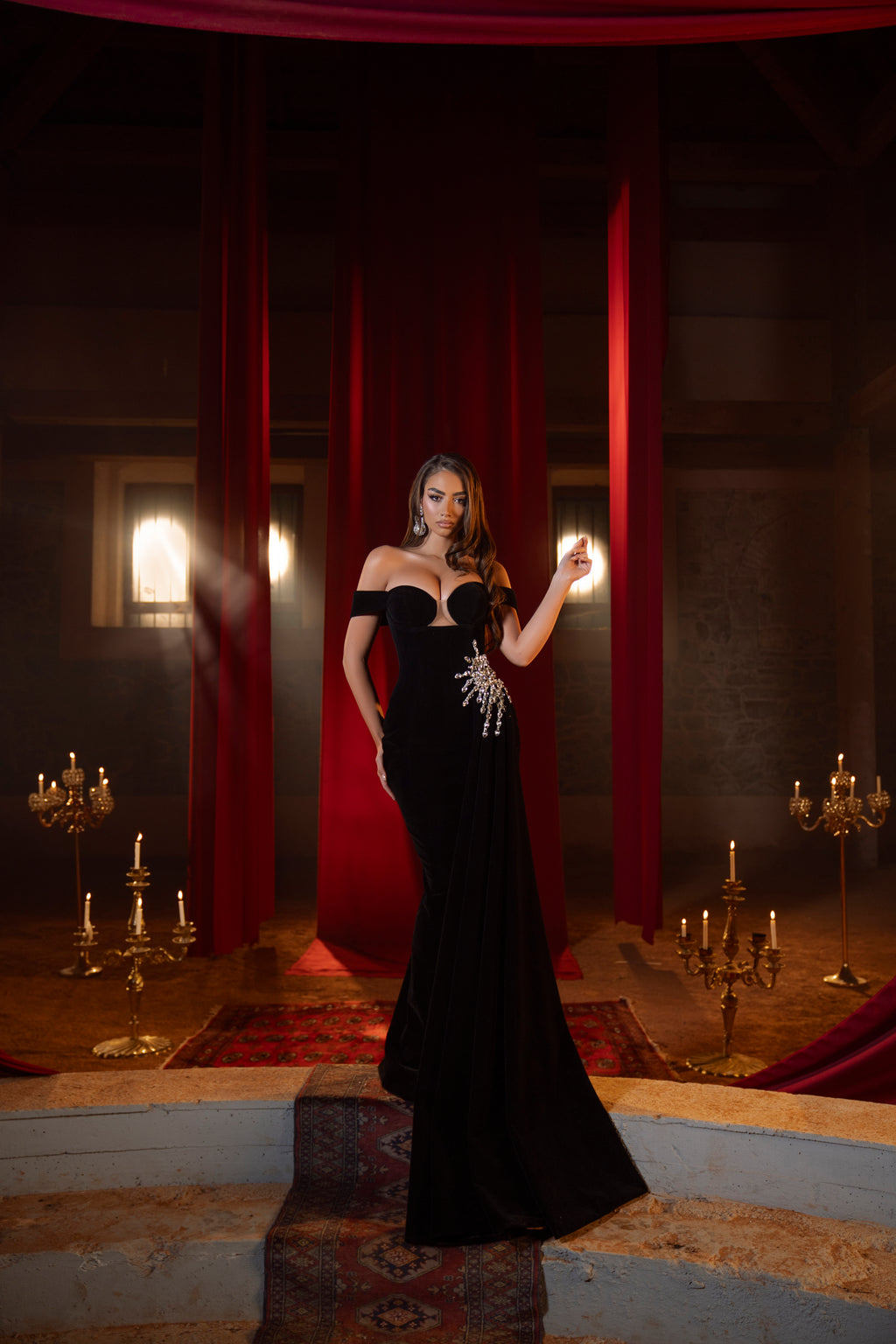 Maelle - Off Shoulder Gown