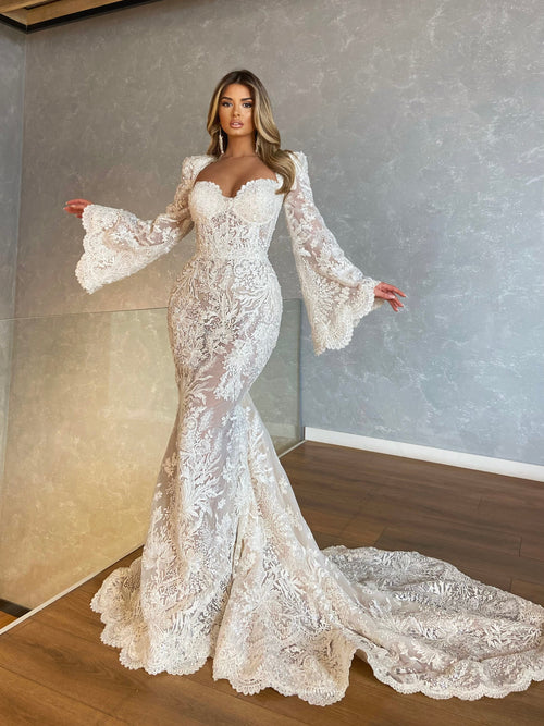 lace kimono wedding dress The Kimono Bridal Robe