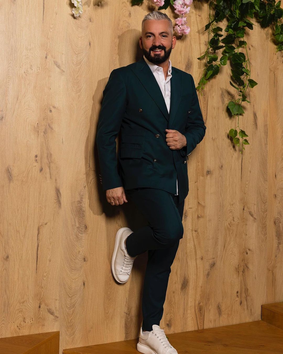 Emerald Green Double Breasted Suit