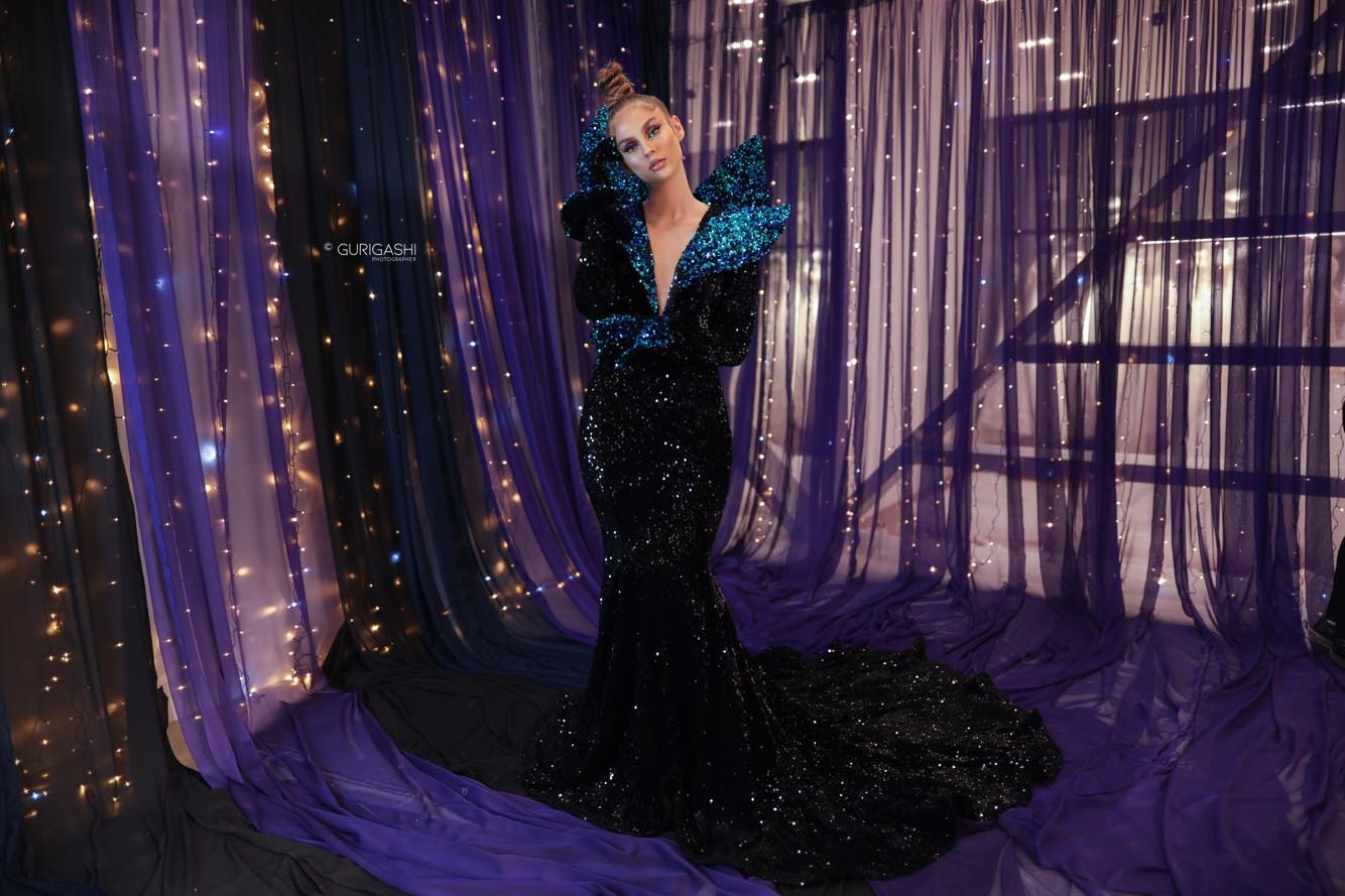 Blue Shimmering Mermaid Dress