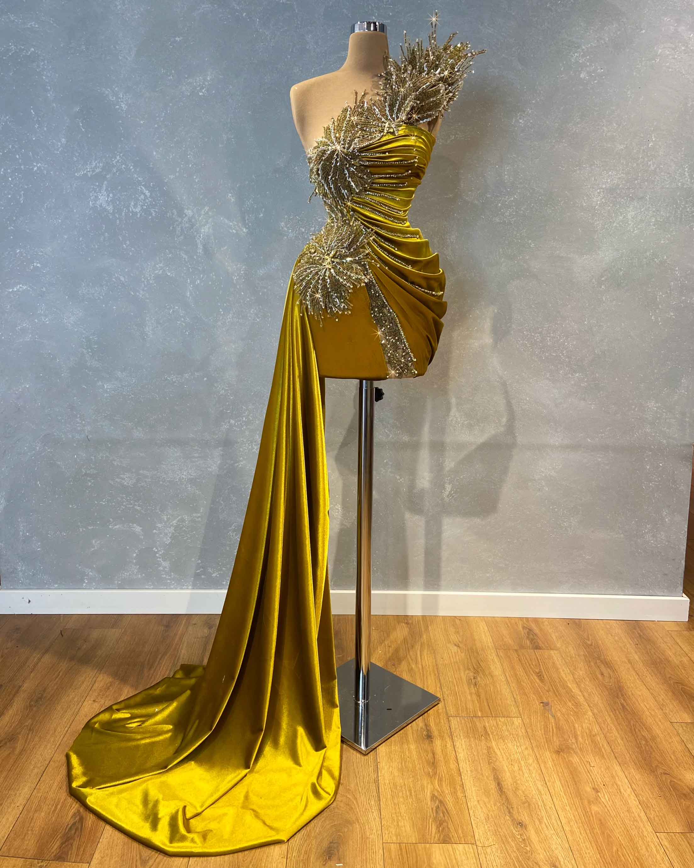 Strapless Short Evening Dress